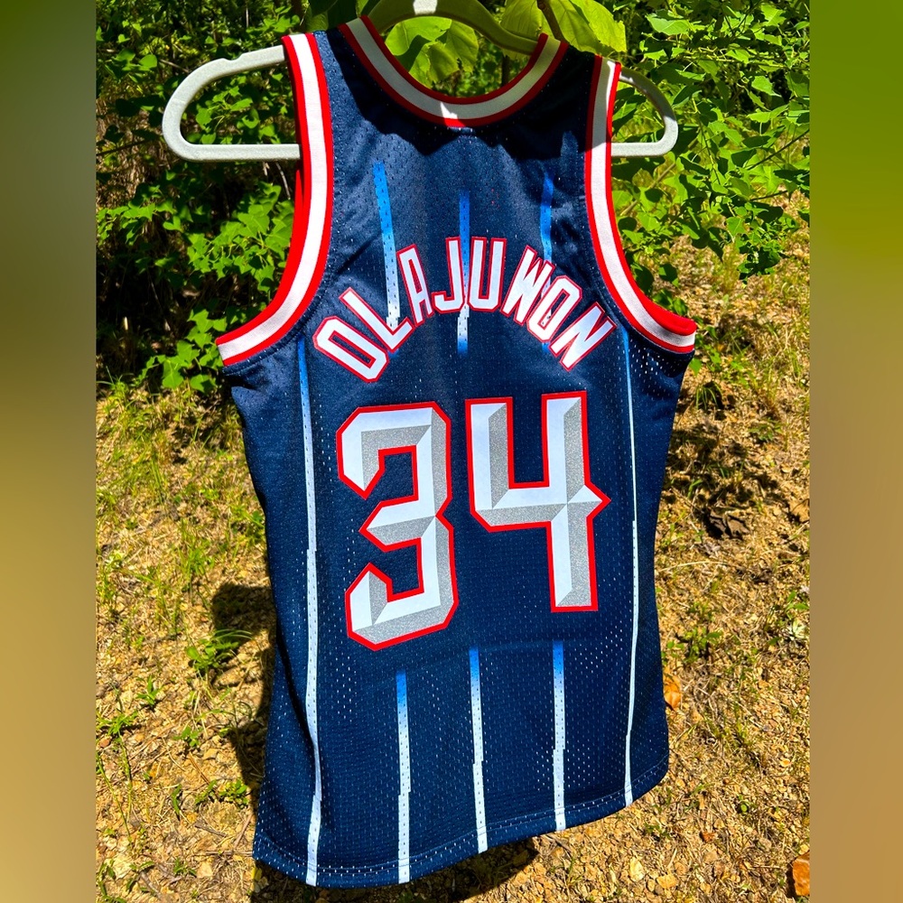 Hakeem Olajuwon Houston Rockets Road 1996-97 Jersey